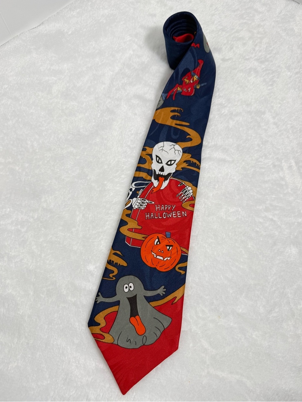 DiModa Halloween Skeleton Ghost Pumpkin Novelty Tie